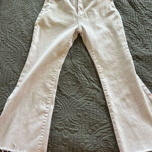 SHEIN White Flare Wide Leg Jeans